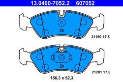 Set placute frana ATE 13.0460-7052.2