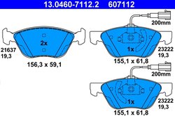 Set placute frana ATE 13.0460-7112.2