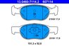 Set placute frana ATE 13.0460-7114.2