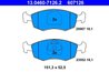 SET PLACUTE FRANA ATE 13.0460-7126.2 - Compatibil cu FIAT