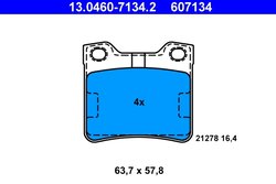 Set placute frana ATE 13.0460-7134.2