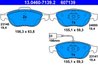 SET PLACUTE FRANA ATE 13.0460-7139.2 - Compatibil cu ALFA ROMEO, LANCIA