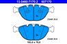 SET PLACUTE FRANA ATE 13.0460-7170.2 - Compatibil cu BMW