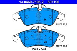 SET PLACUTE FRANA ATE 13.0460-7196.2 - Compatibil cu MERCEDES-BENZ, VW