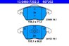 SET PLACUTE FRANA ATE 13.0460-7202.2 - Compatibil cu PEUGEOT