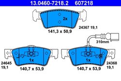 Set placute frana ATE 13.0460-7218.2