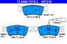 SET PLACUTE FRANA ATE 13.0460-7218.2 - Compatibil cu VW