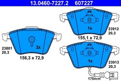 Set placute frana ATE 13.0460-7227.2