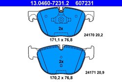 Set placute frana ATE 13.0460-7231.2