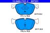 Set placute frana ATE 13.0460-7231.2