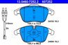 SET PLACUTE FRANA ATE 13.0460-7252.2 - Compatibil cu CITROEN, PEUGEOT