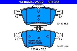 Set placute frana ATE 13.0460-7253.2