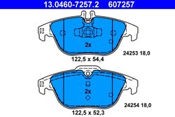 Set placute frana ATE 13.0460-7257.2