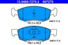SET PLACUTE FRANA ATE 13.0460-7270.2 - Compatibil cu DACIA, RENAULT