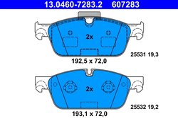 Set placute frana ATE 13.0460-7283.2