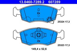 Set placute frana ATE 13.0460-7289.2