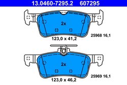 Set placute frana ATE 13.0460-7295.2