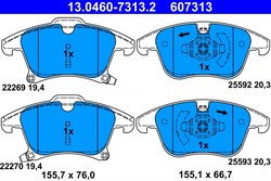 Set placute frana ATE 13.0460-7313.2