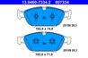 Set placute frana ATE 13.0460-7334.2