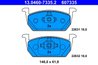 SET PLACUTE FRANA ATE 13.0460-7335.2 - Compatibil cu AUDI, SEAT, SKODA, VW