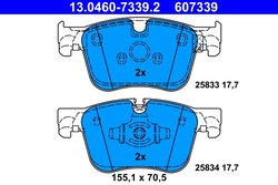 Set placute frana ATE 13.0460-7339.2