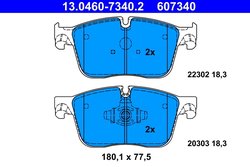 Set placute frana ATE 13.0460-7340.2