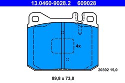 Set placute frana ATE 13.0460-9028.2
