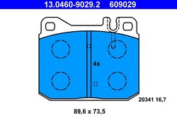 Set placute frana ATE 13.0460-9029.2