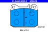 Set placute frana ATE 13.0460-9029.2