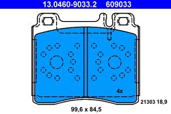 Set placute frana ATE 13.0460-9033.2