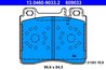 SET PLACUTE FRANA ATE 13.0460-9033.2 - Compatibil cu MERCEDES-BENZ