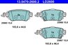 Set placute frana ATE 13.0470-2600.2