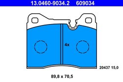 Set placute frana ATE 13.0460-9034.2