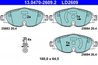 SET PLACUTE FRANA ATE 13.0470-2609.2 - Compatibil cu AUDI, FORD, SKODA, VW