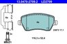 Set placute frana ATE 13.0470-2709.2