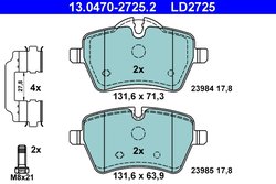 Set placute frana ATE 13.0470-2725.2