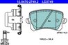 Set placute frana ATE 13.0470-2749.2