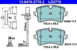 Set placute frana ATE 13.0470-2770.2