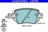 Set placute frana ATE 13.0470-2790.2