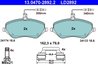 SET PLACUTE FRANA ATE 13.0470-2892.2 - Compatibil cu CITROEN, PEUGEOT