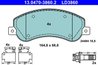 Set placute frana ATE 13.0470-3860.2