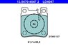 SET PLACUTE FRANA ATE 13.0470-4047.2 - Compatibil cu MERCEDES-BENZ