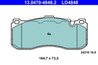 SET PLACUTE FRANA ATE 13.0470-4848.2 - Compatibil cu BMW