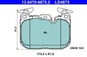 SET PLACUTE FRANA ATE 13.0470-4875.2 - Compatibil cu BMW