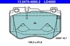SET PLACUTE FRANA ATE 13.0470-4880.2 - Compatibil cu MERCEDES-BENZ
