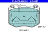 Set placute frana ATE 13.0470-4883.2