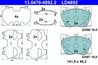 Set placute frana ATE 13.0470-4892.2