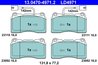 Set placute frana ATE 13.0470-4971.2