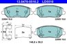Set placute frana ATE 13.0470-5510.2