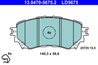 SET PLACUTE FRANA ATE 13.0470-5675.2 - Compatibil cu MAZDA